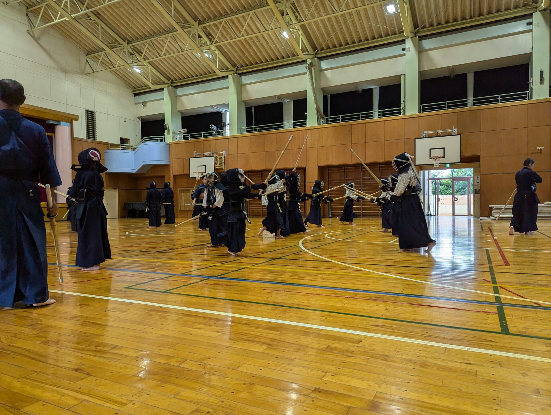 剣道教室の稽古風景